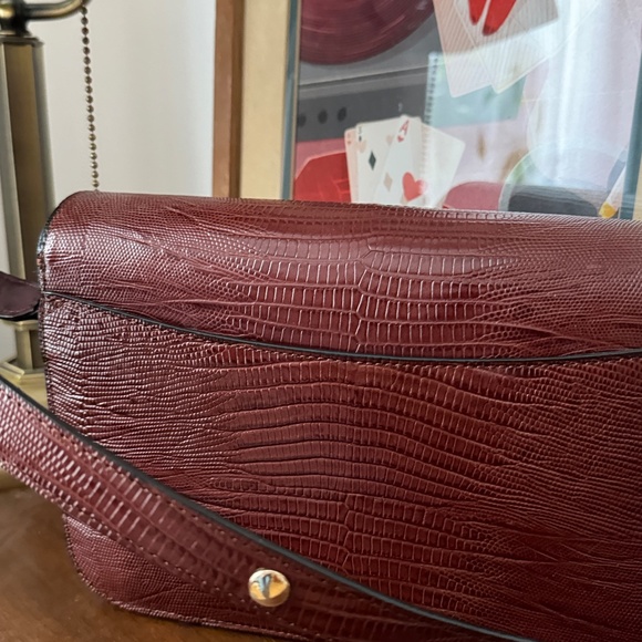 Sézane Milo embossed leather bag - Picture 4 of 8